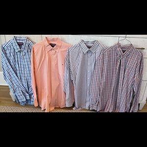 (Lot of 5) Vineyard Vines Mens Size XL Dress Shirts